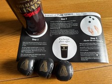 GUINNESS DRAUGHT  PROMOTIONAL JUGGLING BALLS DISPLAY CANISTER INSERT 1993/1994