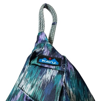KAVU Rope Sling Bag Unisex Crossbody Hike Camp Travel Student Glacier Ikat Blue