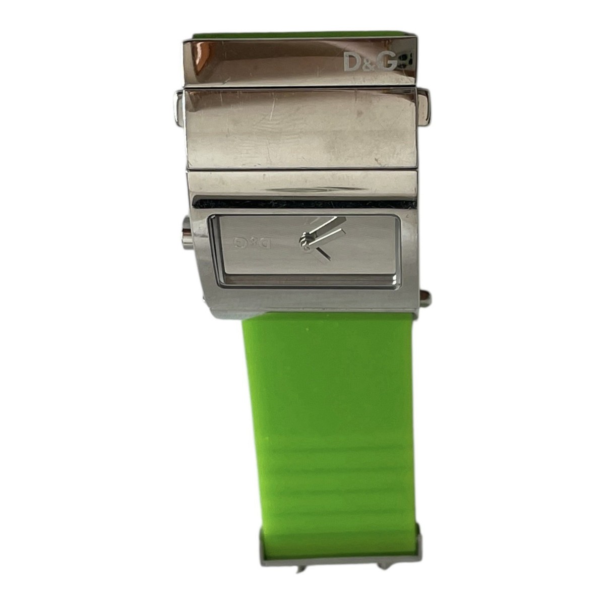 Dolce & Gabbana D&G Stainless Steel Watch Blue Leather Green Rubber Straps 3ATM Sofia watch in stainless steel and colorless diamonds in  main image 3