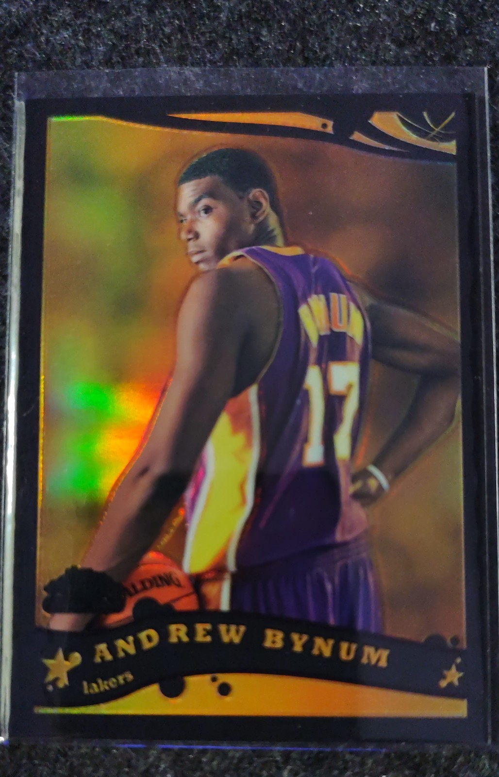 2005-06 Topps Chrome - Andrew Bynum #186 Black Refractor /399 (RC)