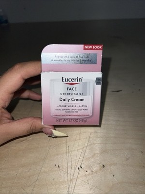 *Eucerin Face Daily Cream For All Skin Types 1.7fl.oz./48g New 