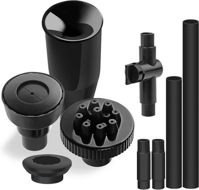 Plastic Fountain Nozzle 1/2, Head for Garden, Ponds, Small, Black