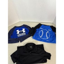 Boys Under Armour Old Navy Activewear Bundle Size 6-7 Blue Black 3pc Set