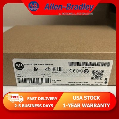 Real US Stock New Sealed AB 1756-L72 Logix5572 Processor 4MB US Same Day Ship
