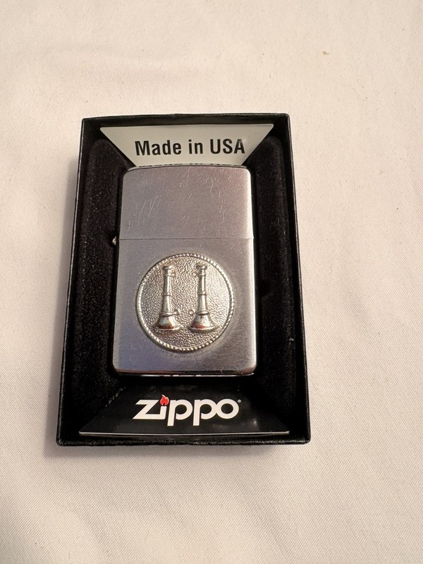 ZIPPO Lighter Collar Brass Insignia Bugles 200 Socket Spanner With Box