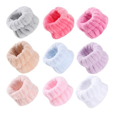 1Piece Soft Wristband Terry Wash Towel Makeup Wristbands Terry Cloth