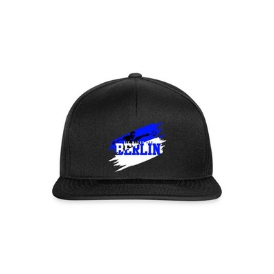 Die Macht Aus Berlin Blau-Weiß Fußball Fan Snapback Cap, One size