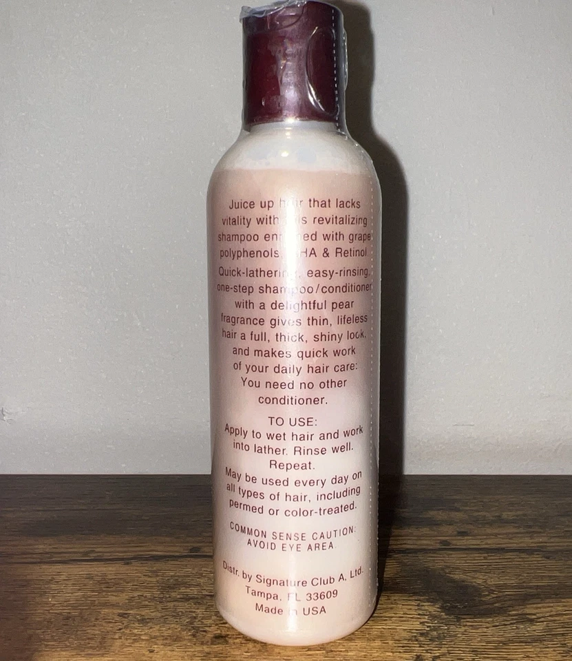 NUEVO Champú acondicionador espesante cabello Signature Club A Fresh Pear Vinoplex 4 oz Foto 2 de 3
