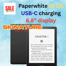 Amazon Kindle Paperwhite Signature Edition 32GB, Wi-Fi, 6.8" 2021 RELEASE BLACK