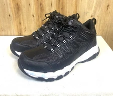 Skechers Steel Toe Work Boots Men's SIZE 13 Waterproof Queznell 77177/BKW (Z)