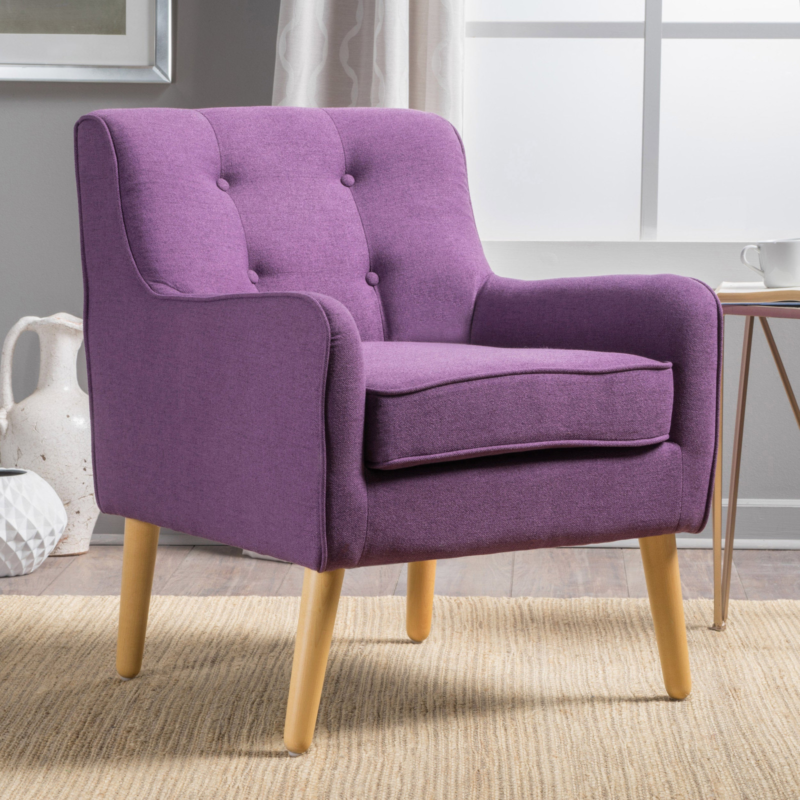 Sleek Modern Club Chair and Ottoman Set for Contemporary Living Spaces