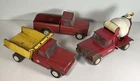 Vintage Mini Tonka Jeep Lot Of 3 Cement Pickup Dump As Is Parts Restoration