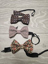 Set A 3 Men's Bow Ties One Branded With Boxes
