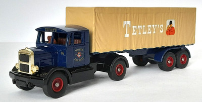 Lledo DG165000 Brewing In Britain - Scammell with Sheed Trailer - Tetleys Beer