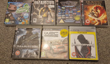 PS3 Playstation 3 Spielepaket 7x Infamous/WRC 2/LITTLE BIG PLANET 2/MegaDrive+