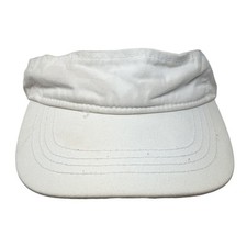 Unbranded Slideback Visor Hat White One Size Adjustable Outdoor Blank