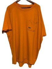 Brand Ariat Rebar Orange Logo Cotton Men's T-Shirt Size