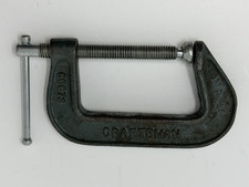 Vintage Craftsman 66673 CZ 3" C-Clamp Malleable Iron Made in USA