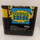 Used Video Game General Chaos Sega Genesis 1993 Authentic Game Cartridge LQQK