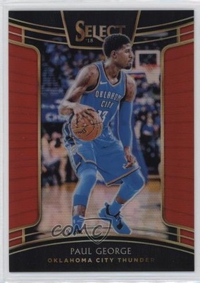 2018-19 Panini Select Concourse Red Prizm 54/199 Paul George #53 0c6