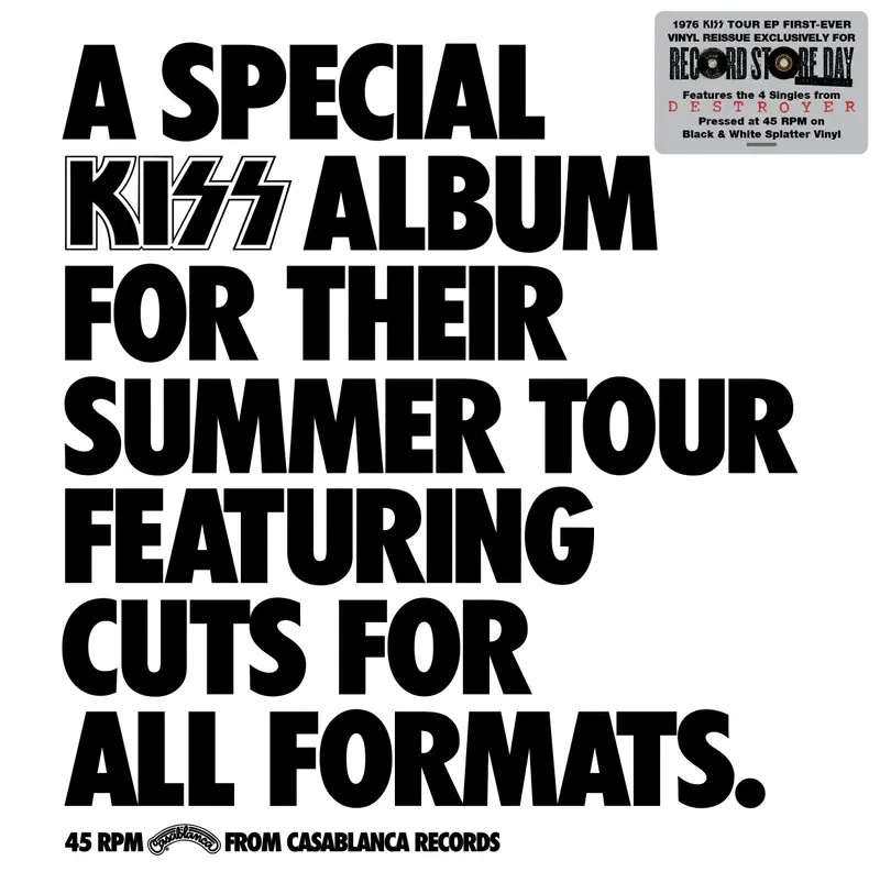 RECORD STORE DAY 2026 KISS / A SPECIAL KISS TOUR ALBUM RSD VINYL - Image 1 of 1