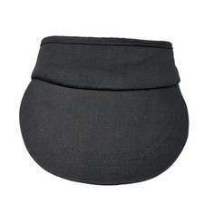 Unbranded Golf Strapback Sun Visor Cap Black One Size Black One Size Adjustable