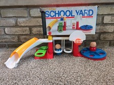 Vtg 1989 Lil Tuppers School Yard Playground Toy Set Tupperware Complete W/Box