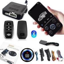 Car Remote Start Stop Kit, 12V -Key Engine Start Anti-Theft System, PKE Passi...