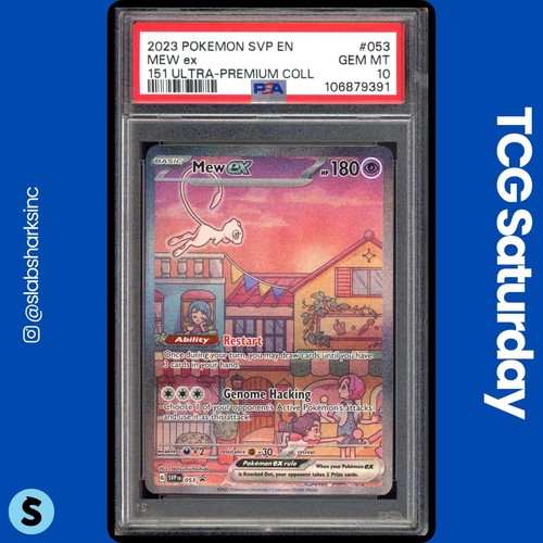 2023 POKEMON SV BLACK STAR PROMO #053 MEW EX 151 ULTRA-PREMIUM UPC PSA 10