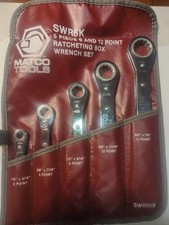 Matco Tools Usa 6 Pc Sae 6 And 12 Pt Ratcheting Box Wrench Set Swr6k