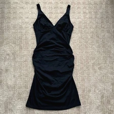 SUSANA MONACO RUCHED BODYCON DRESS BLACK REVOLVE MEDIUM Y2K SEXY
