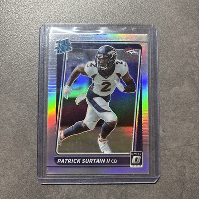 Patrick Surtain II SILVER HOLO Rated Rookie 2021 Donruss Optic #244 BRONCOS NFL