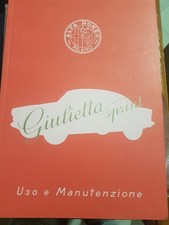 GIULIETTA SPRINT USO E MANUTENZIONE - AA VV