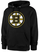 47 Brand Boston Bruins Burnside Black Hoodie Forty Seven