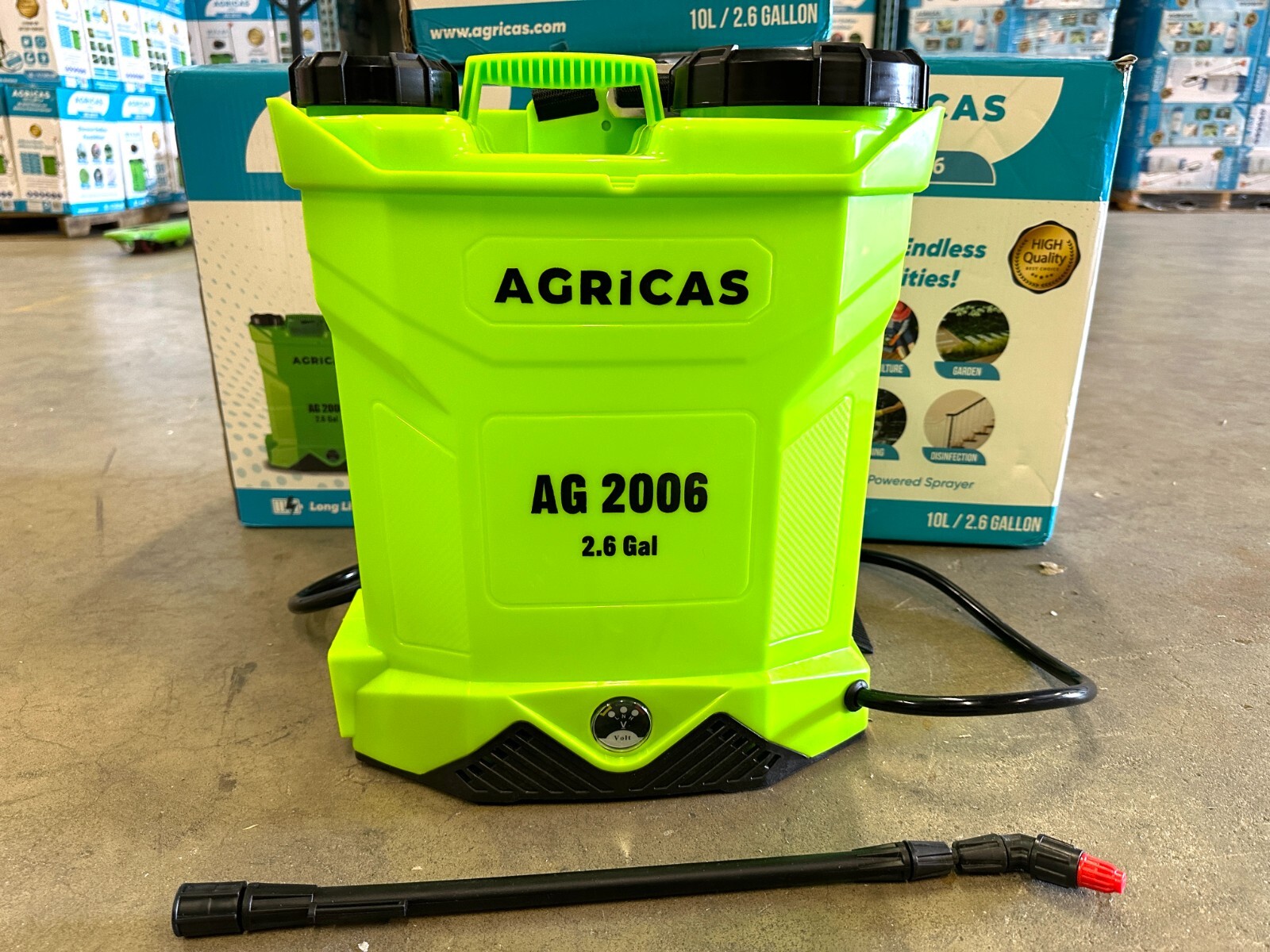 AGRICAS AG2006 Battery-powered sprayer 2.6 Gal ,Ultra Light, lithium Ion Battery
