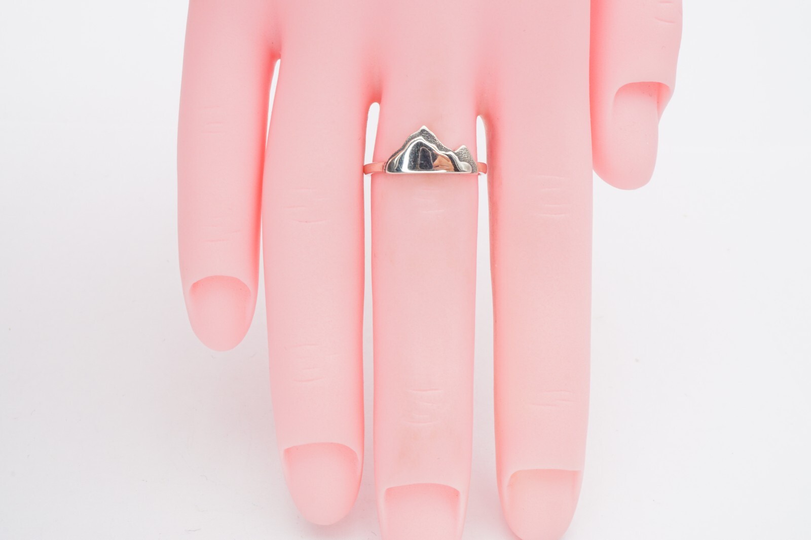 Sterling Silver 925 Mountain Range Ring Size 5 - image 10