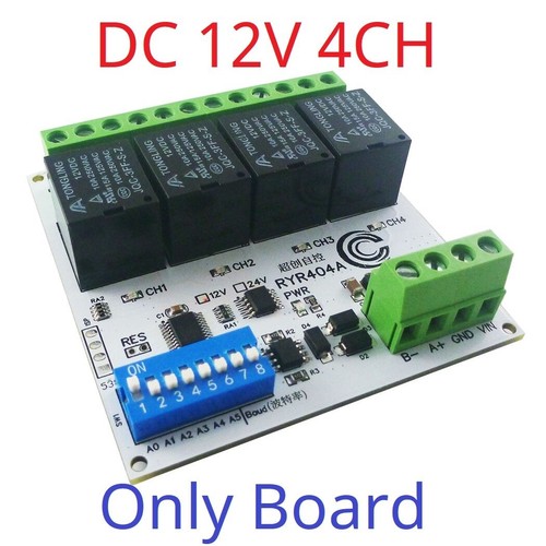 4CH DC 12V 24V Modbus RTU RS485 DO Relay Module DIP Switch Setting Parameters - Picture 11 of 14