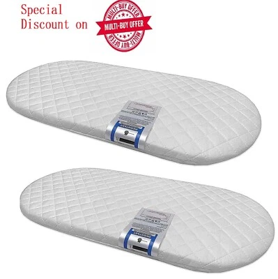 Soft Baby Moses Pram Basket 4CM Extra Thick Mattress Comfy Cushy UK All sizes