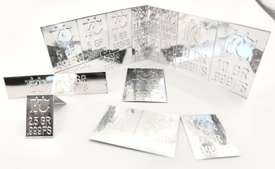 #ad Pure Silver Bars Snaps Apart Fine Silver Bullion 2.5 5 7.5 10 Grain Silver $24.27