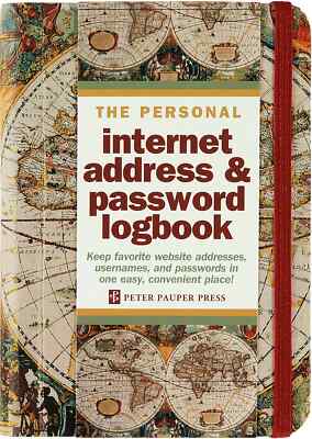Personal Internet Address & Password Logbook - Old World - Peter Pauper Press