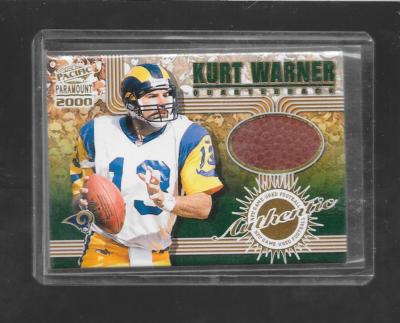 2000 Paramount - KURT WARNER - Game Used Football - RAMS