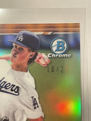 2019 Bowman Chrome Draft Jimmy Lewis 1st Bowman SP Orange