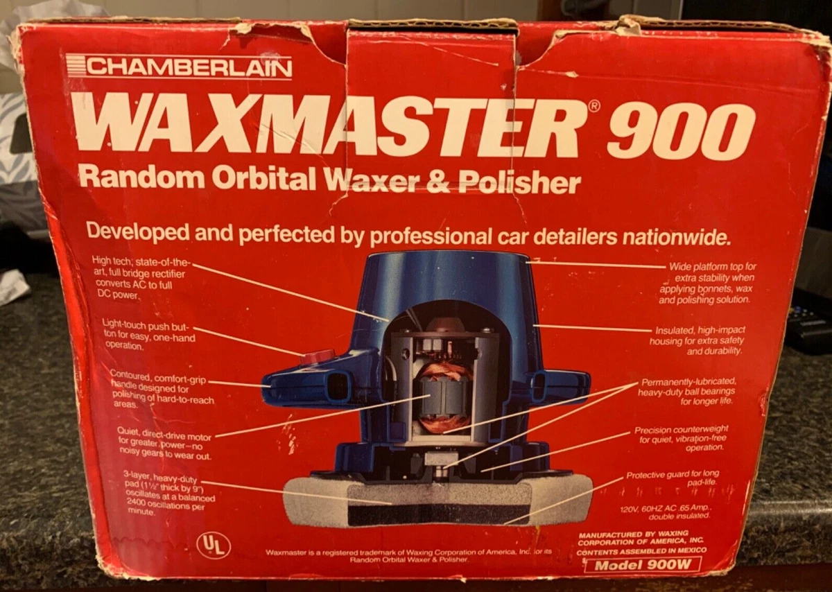 Chamberlain Waxmaster 900 Random Orbital Waxer Polisher w 4 Pads Bonnets
