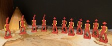 Lot 11 Ausley 1950's VINTAGE Cowboys and Indians Made in USA