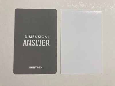 ENHYPEN OFFICIAL DIMENSION: ANSWER WITHFANS YZY POLAROID +