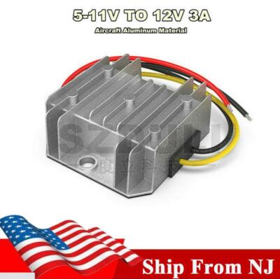 Aircraft Aluminum Car 6V To 12V Step Up Converter Boost Regulator Module 3A 36W 