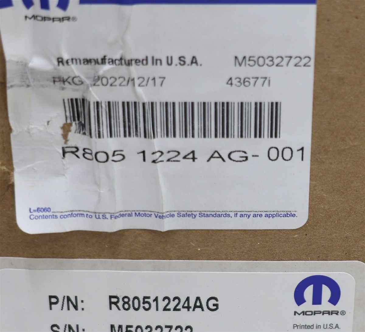 OEM Mopar Reman 65RFE Automatic Transmission R8051224AG Ram 1500