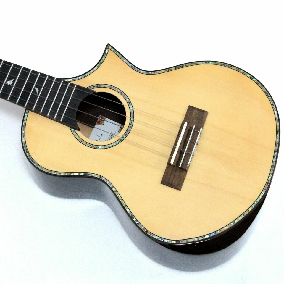 Ukelele tenor de gama alta todo sólido 26"" superior abeto macizo y trasero ukelele de palo de rosa Foto 3 de 4