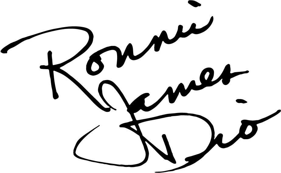 Dio Autograph Signature VINYL DECAL STICKER Black Sabbath Classic