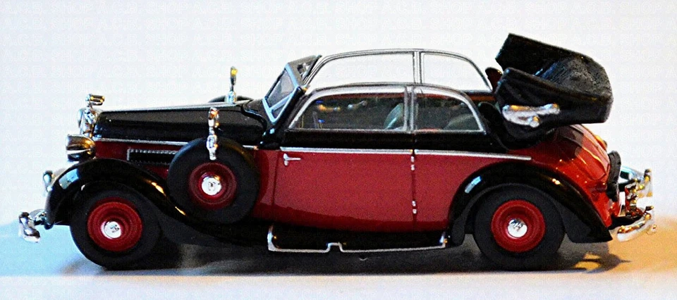 Horch 930V Cabriolet 1939 Red+Black 1:87 Busch 9838852 - Image 4 of 4